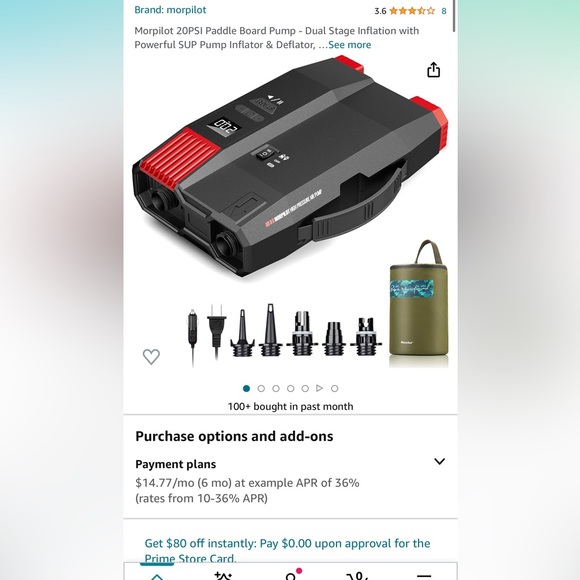 Morpilot 20PSI Paddle Board Pump - Picture 8 of 8